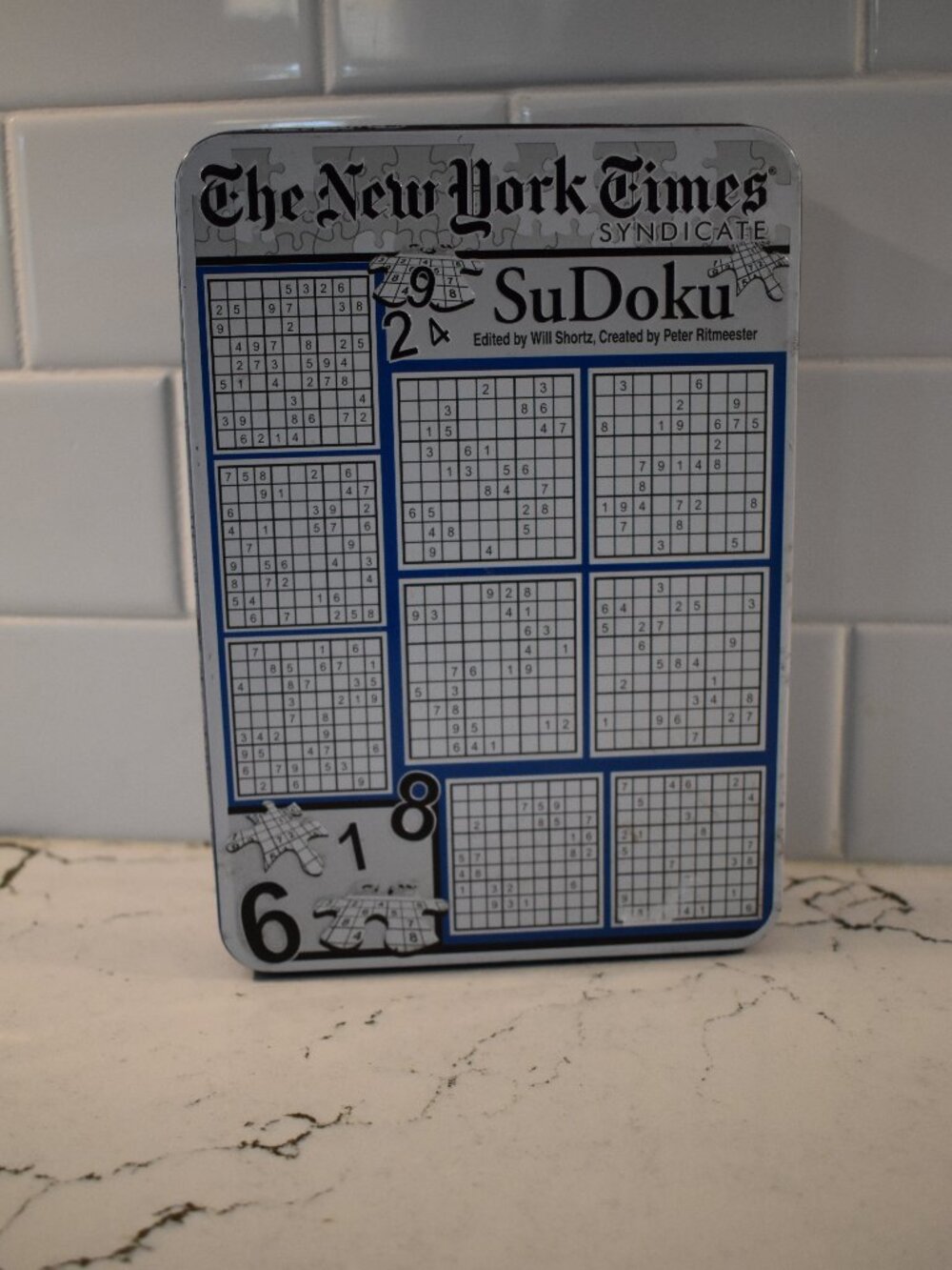 New Sudoku 500 Piece Jigsaw Puzzle Excalibur 2-in-1 Open Box New York Times